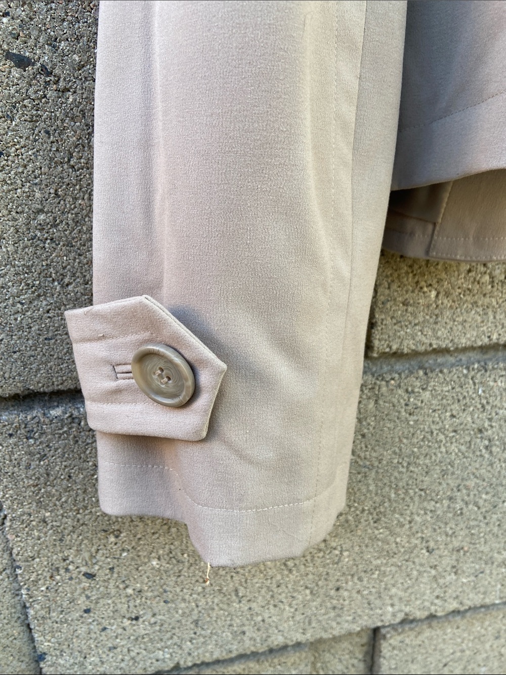 LOFT Beige Cropped Trench-Style Blazer Jacket - Picture 5 of 7